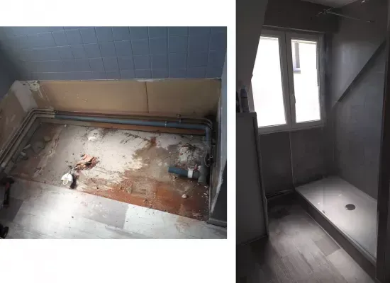 rénovation salle de bain près de Brou
